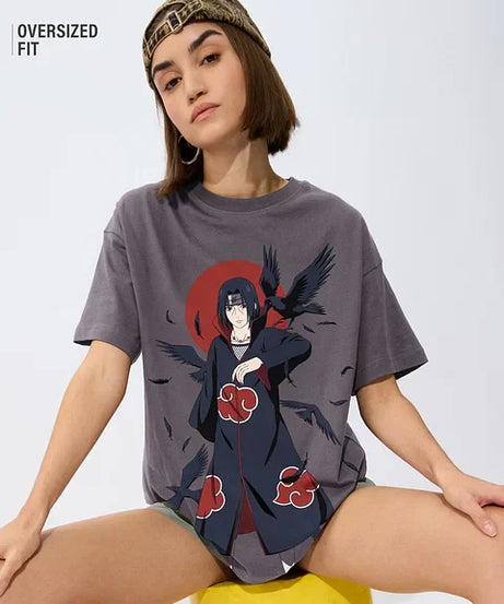 Naruto Itachi Women Oversized T-Shirts