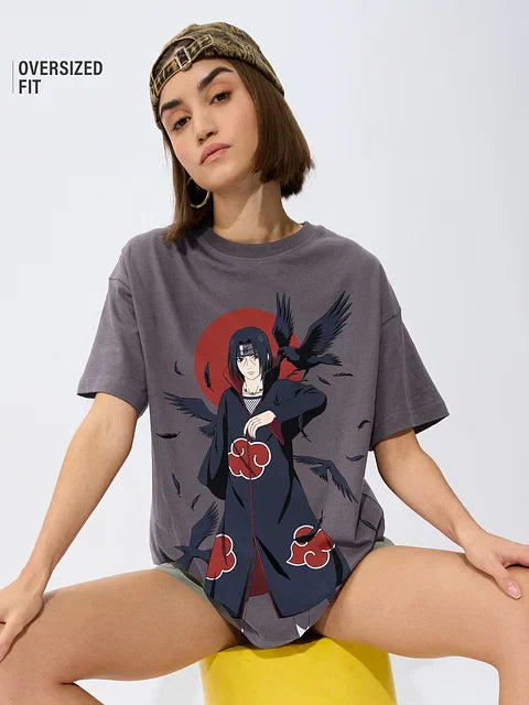 Naruto Itachi Women Oversized T-Shirts