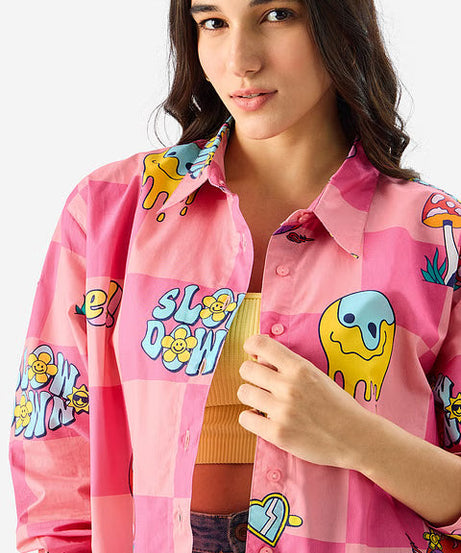 Slow Down Women Boyfriend Shirts