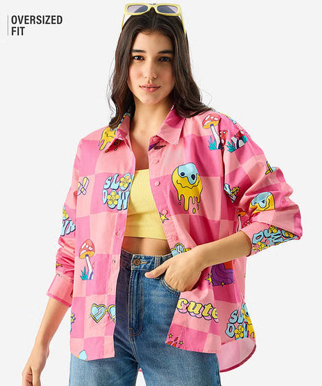 Slow Down Women Boyfriend Shirts