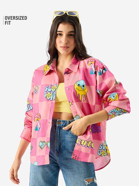 Slow Down Women Boyfriend Shirts