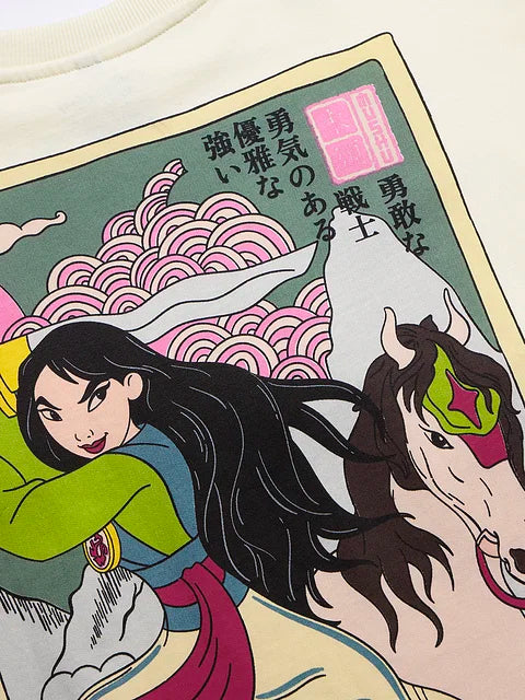 Mulan The Warrior Women Oversized T-Shirts