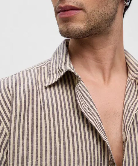 Stripes Sienna Cotton Linen Shirts