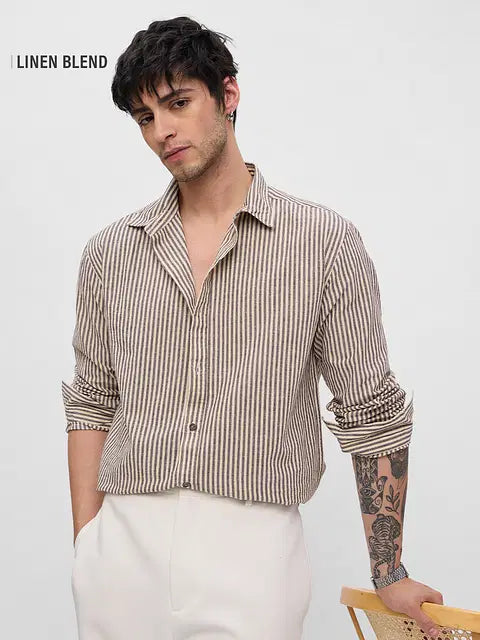 Stripes Sienna Cotton Linen Shirts