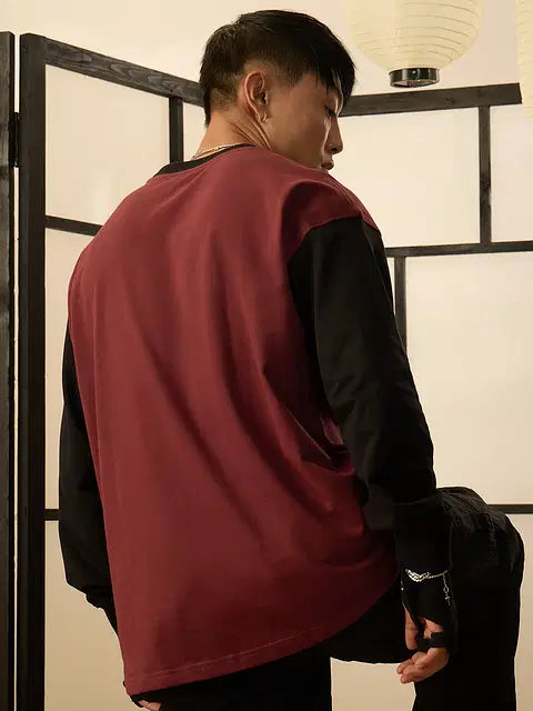 Naruto Shippuden Konoha Leaf Rogue Oversized Full Sleeve T-Shirts