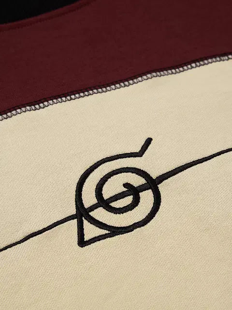 Naruto Shippuden Konoha Leaf Rogue Oversized Full Sleeve T-Shirts