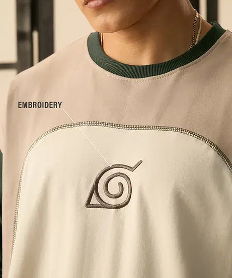 Naruto Shippuden Konoha Leaf Oversized Full Sleeve T-Shirts