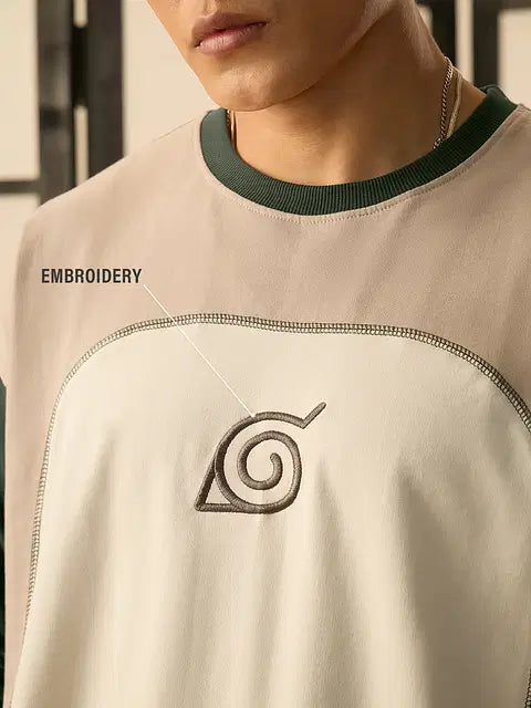 Naruto Shippuden Konoha Leaf Oversized Full Sleeve T-Shirts