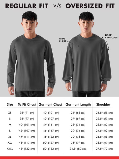 Naruto Shippuden Konoha Leaf Oversized Full Sleeve T-Shirts