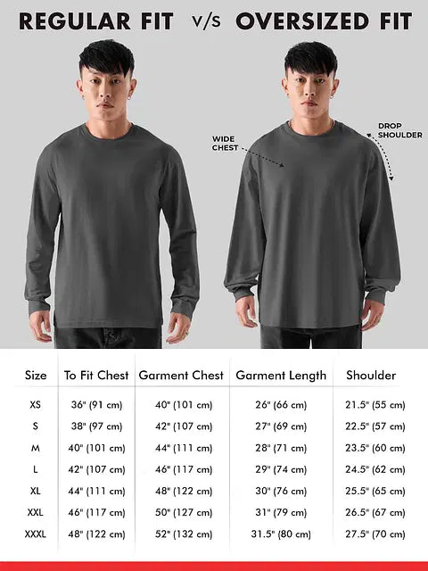 Naruto Shippuden Konoha Leaf Rogue Oversized Full Sleeve T-Shirts