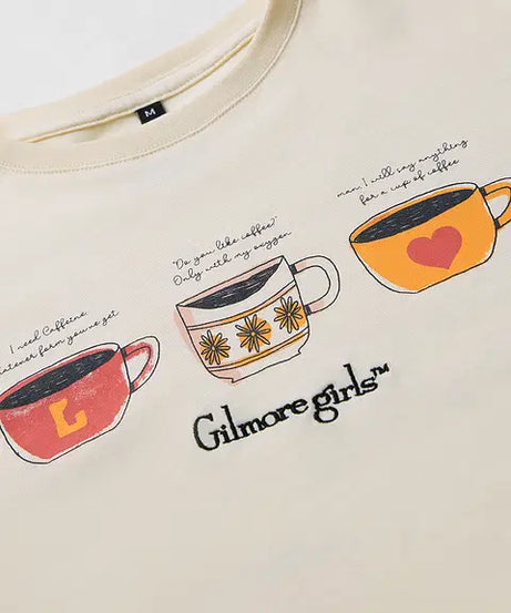 Coffee Cups Women Oversized T-Shirts