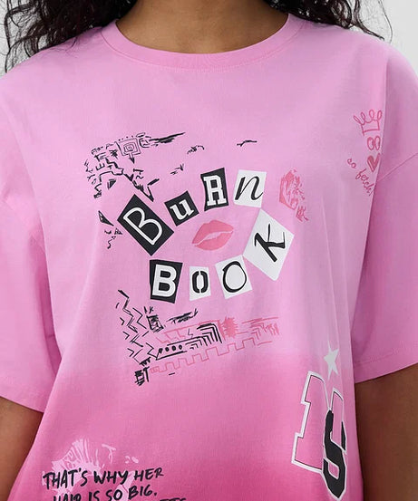 Mean Girls Burn Book Women Oversized T-Shirts