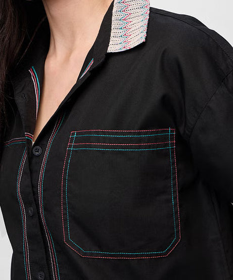 Embroidered Elixir Women Shirts