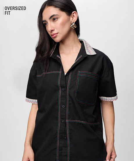 Embroidered Elixir Women Shirts