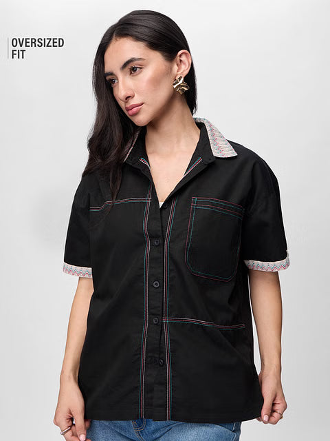 Embroidered Elixir Women Shirts