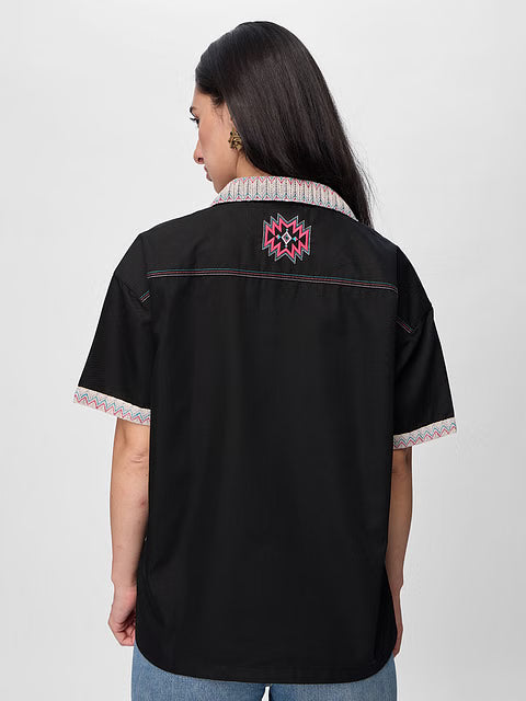 Embroidered Elixir Women Shirts