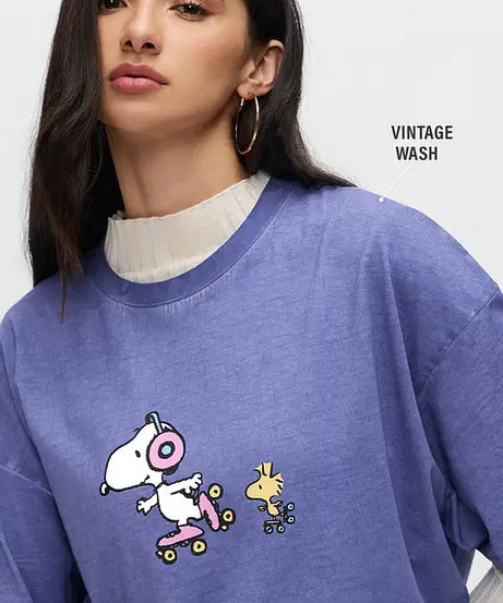 Peanuts Snoopy Women Oversized T-Shirts