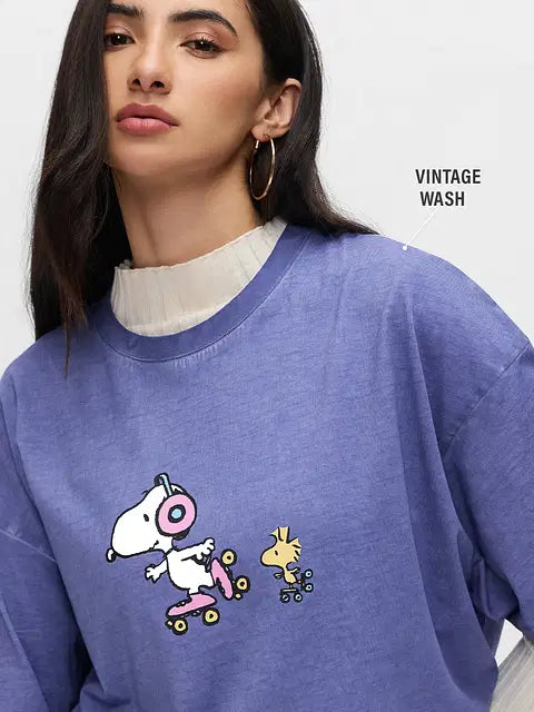 Peanuts Snoopy Women Oversized T-Shirts