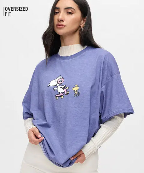 Peanuts Snoopy Women Oversized T-Shirts