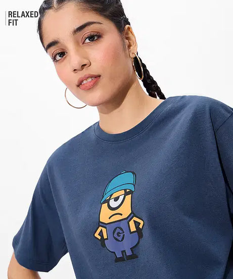 I Love Gru Women Relaxed Fit T-Shirts
