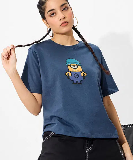 I Love Gru Women Relaxed Fit T-Shirts