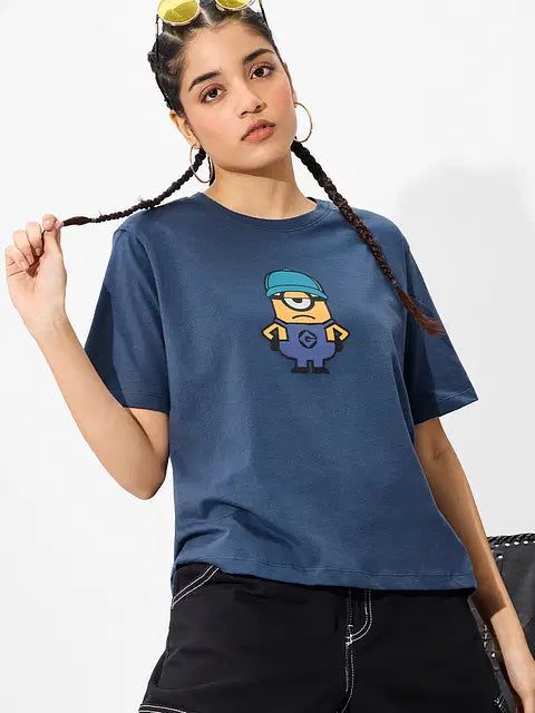I Love Gru Women Relaxed Fit T-Shirts