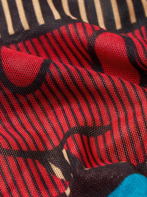 Mesh Mickey Mouse Abstract Women Boyfriend Shirts