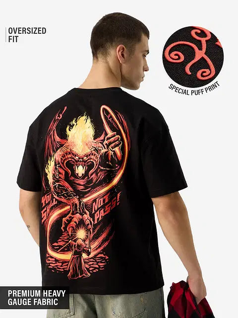 Lord Of The Rings You Shall Not Pass Oversized T-Shirts