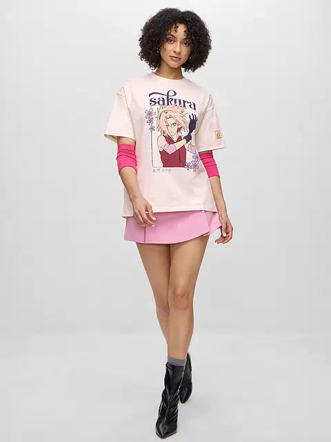 Sakura Women Oversized T-Shirts