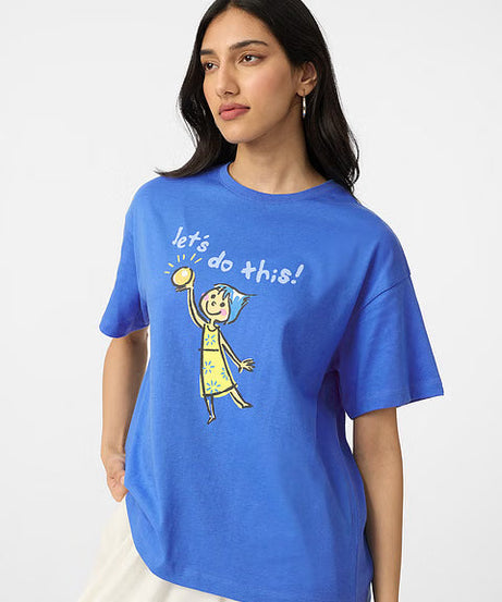 Inside Out Joy Women Oversized T-Shirts