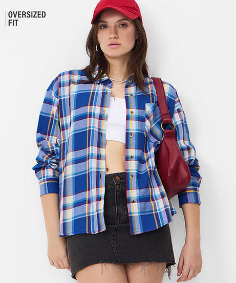Plaid Avril Women Boyfriend Shirts