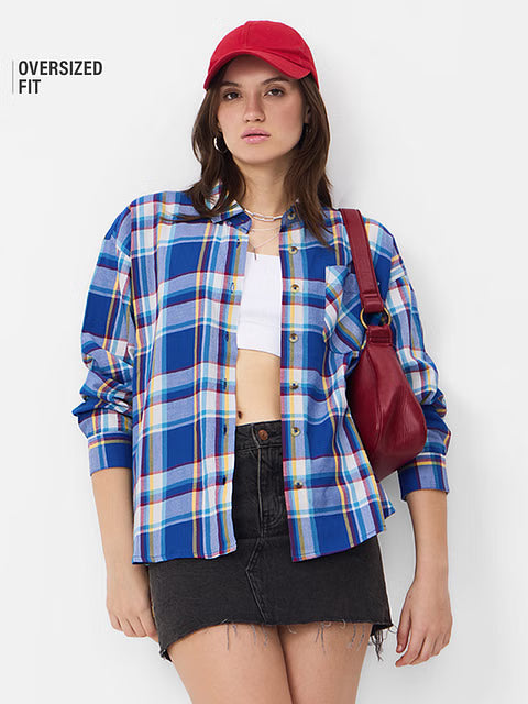 Plaid Avril Women Boyfriend Shirts