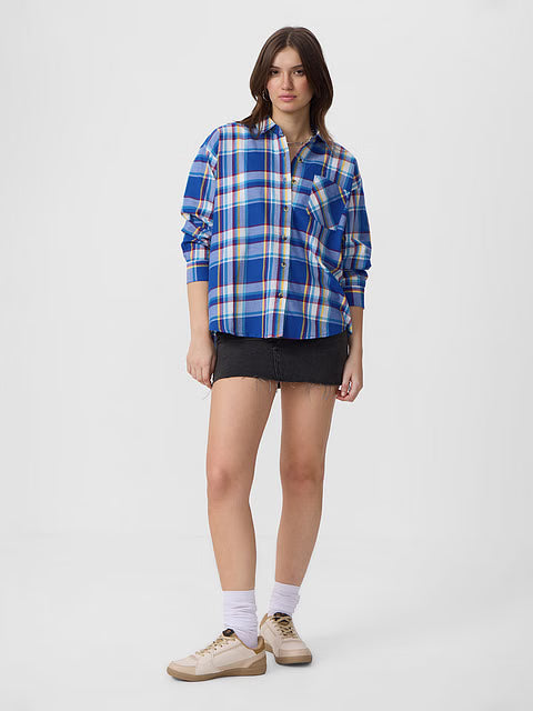 Plaid Avril Women Boyfriend Shirts