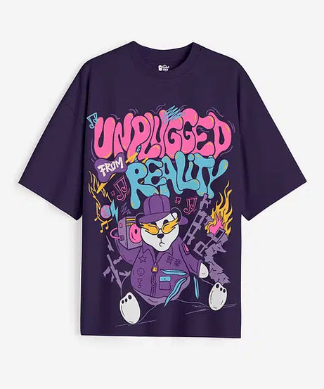 Unplugged From Reality Women Oversized T-Shirts