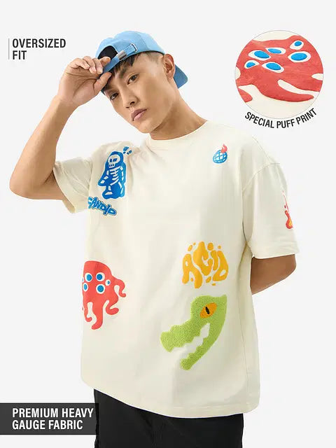 Acid Drip Oversized T-Shirts