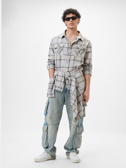 Plaid Storm Men Utility Shirts