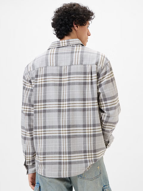 Plaid Storm Men Utility Shirts
