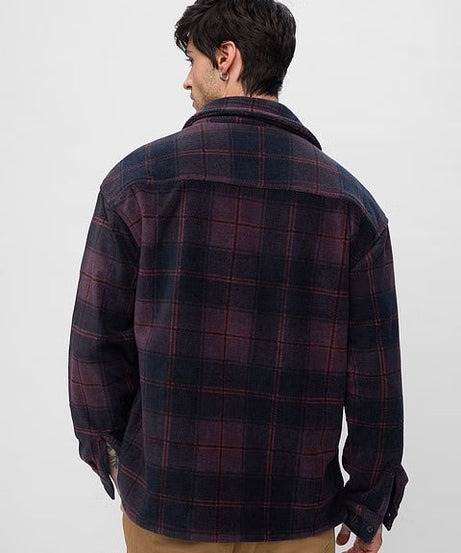 Plaid Sapphire Men Shackets