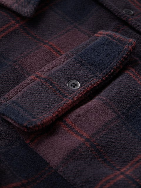 Plaid Sapphire Men Shackets