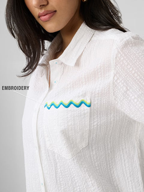 Textured Canary Women Shirts