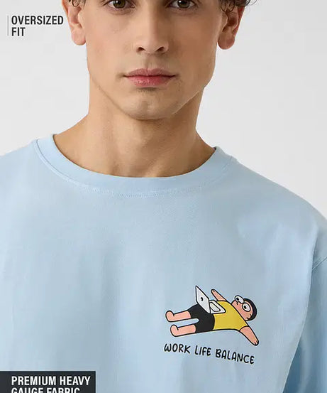 Work Life Balance Men Relaxed Fit T-Shirts