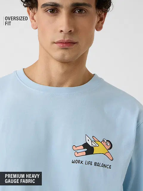 Work Life Balance Men Relaxed Fit T-Shirts