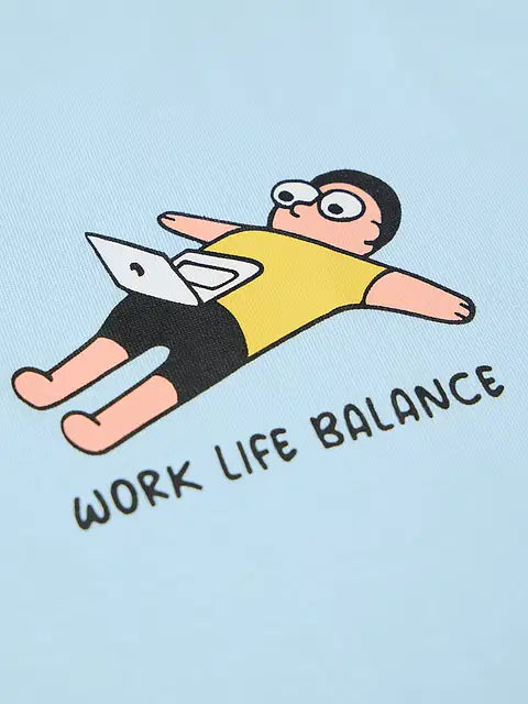 Work Life Balance Men Relaxed Fit T-Shirts