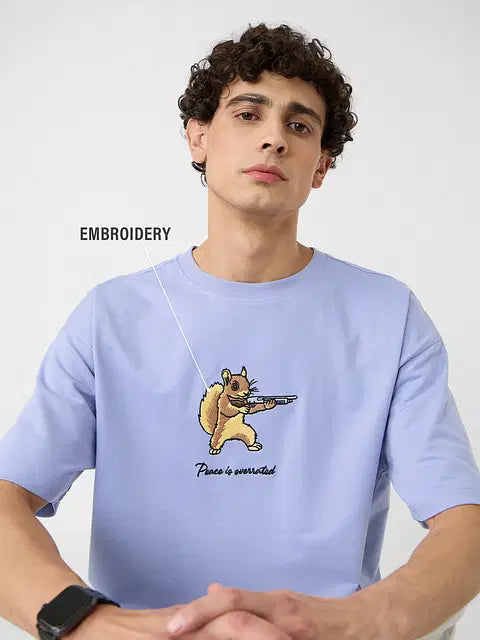 Peace Is Overrated Oversized T-Shirts