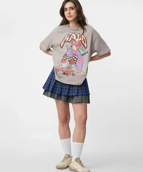 Angel Halo Women Oversized T-Shirts