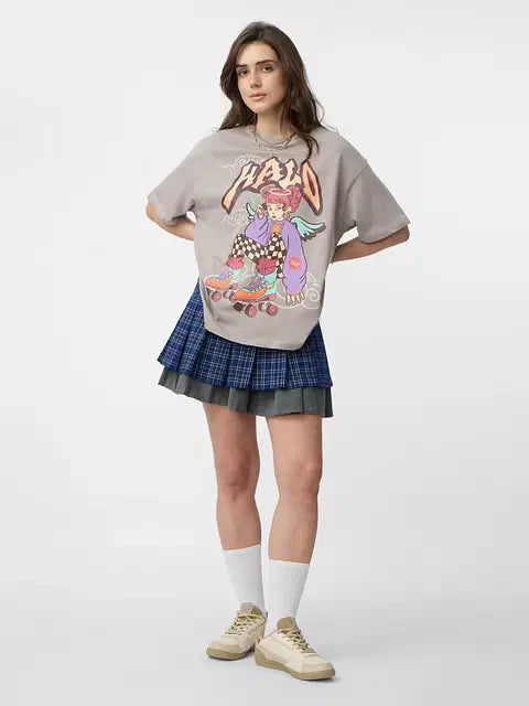 Angel Halo Women Oversized T-Shirts