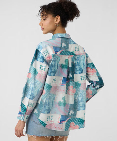 Mickey Mouse Toodles Women Boyfriend Shirts