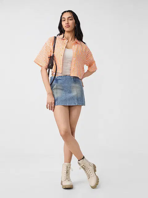 Tangerine Women Cropped Shirts