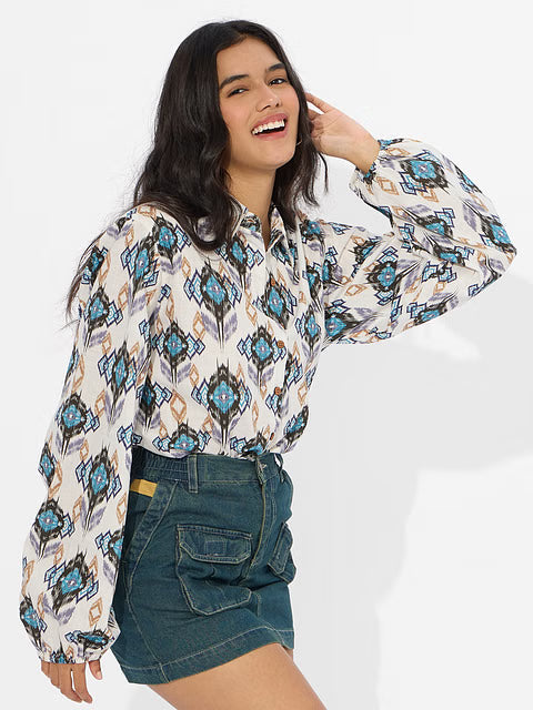 TSS Originals Ikat Twist Women Shirts