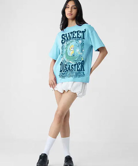 Sweet Disaster Women Oversized T-Shirts